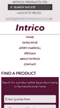 Mobile Screenshot of intricoproducts.com