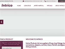Tablet Screenshot of intricoproducts.com